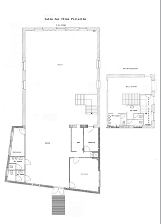 Salle de Falisolle plan