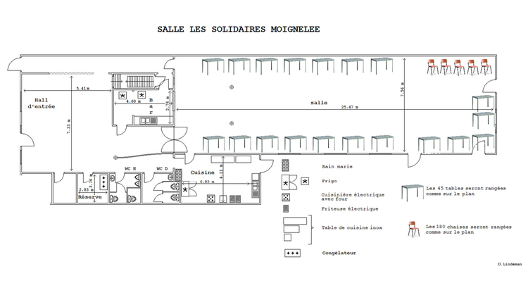 Salle les Solidaires plan